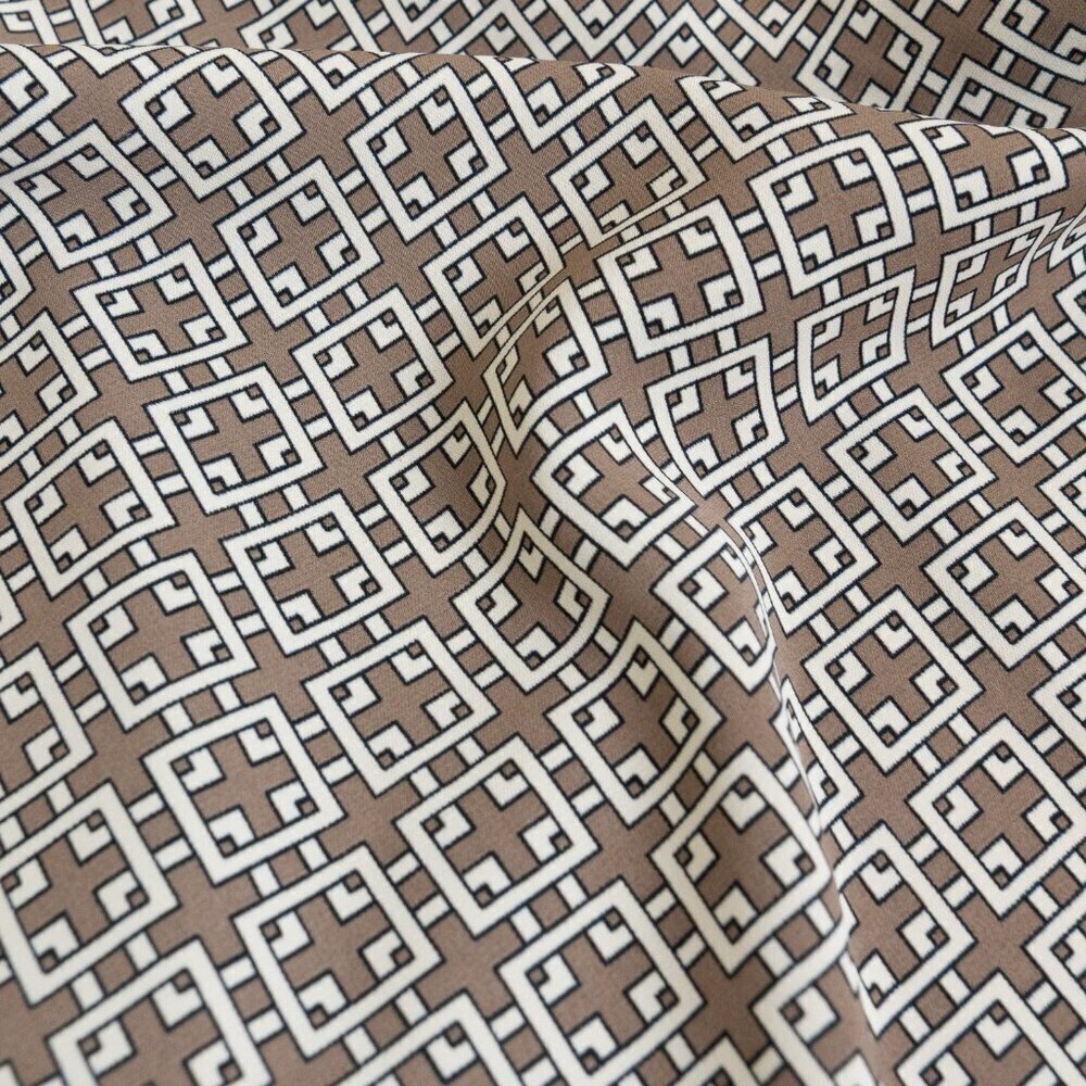 ✨ Abercrombie Fitch Satin Wide Leg Trousers Pull On Pant Brown Beige - Picture 13 of 15